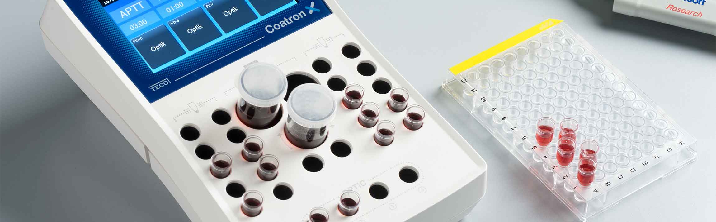 In vitro diagnostics device for measurement of blood coagulation