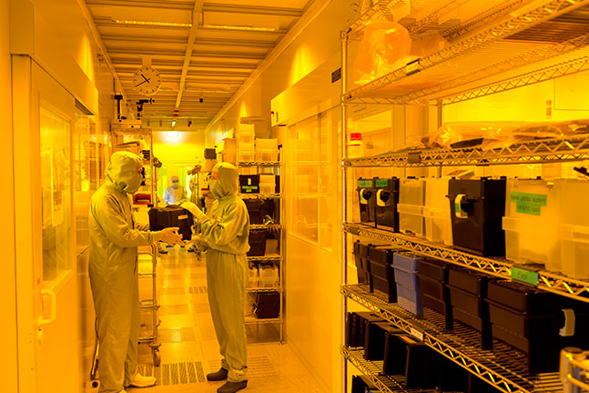 Reinraumgang bei Fraunhofer EMFT