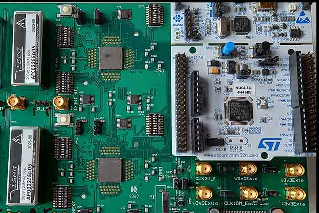 Evaluation-Board für ultraschallbasierte Sensoren