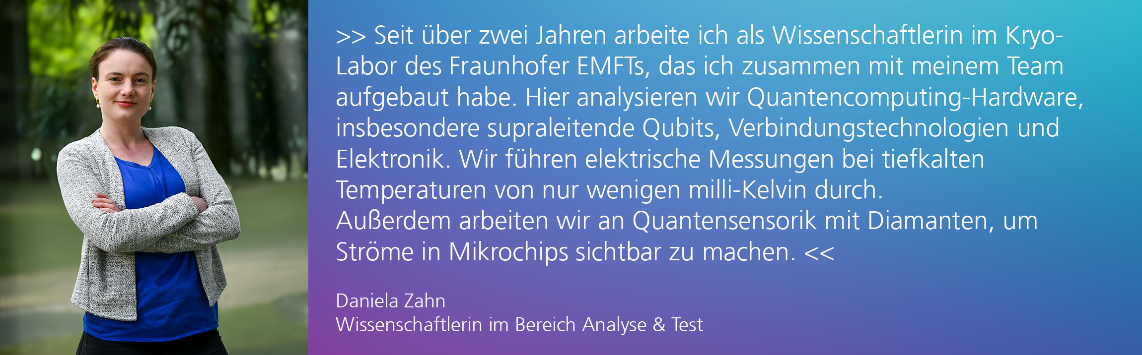 Frauen in der Wissenschaft – Charakterisierung von Qubits im Kryolabor