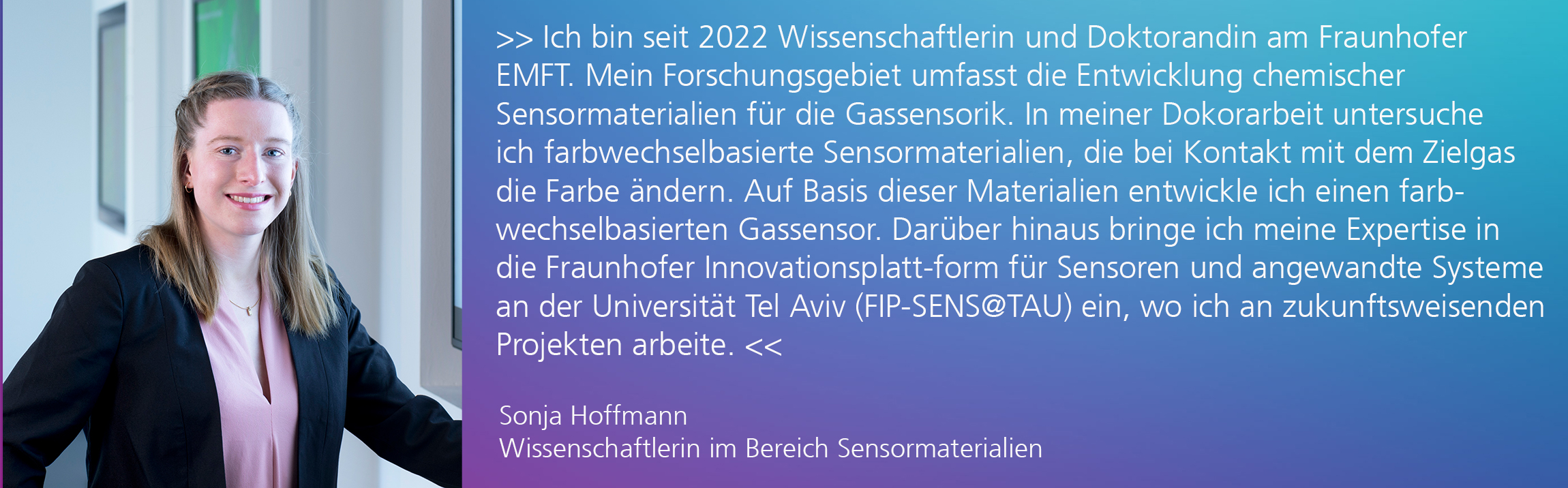 Frauen in der Wissenschaft – Einsatz von kolorimetrischen Sensormaterialien für Gasdetektion
