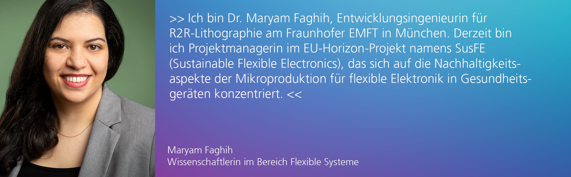 Frauen in der Wissenschaft - R2R Lithografie in der Gesundheitstechnologie 