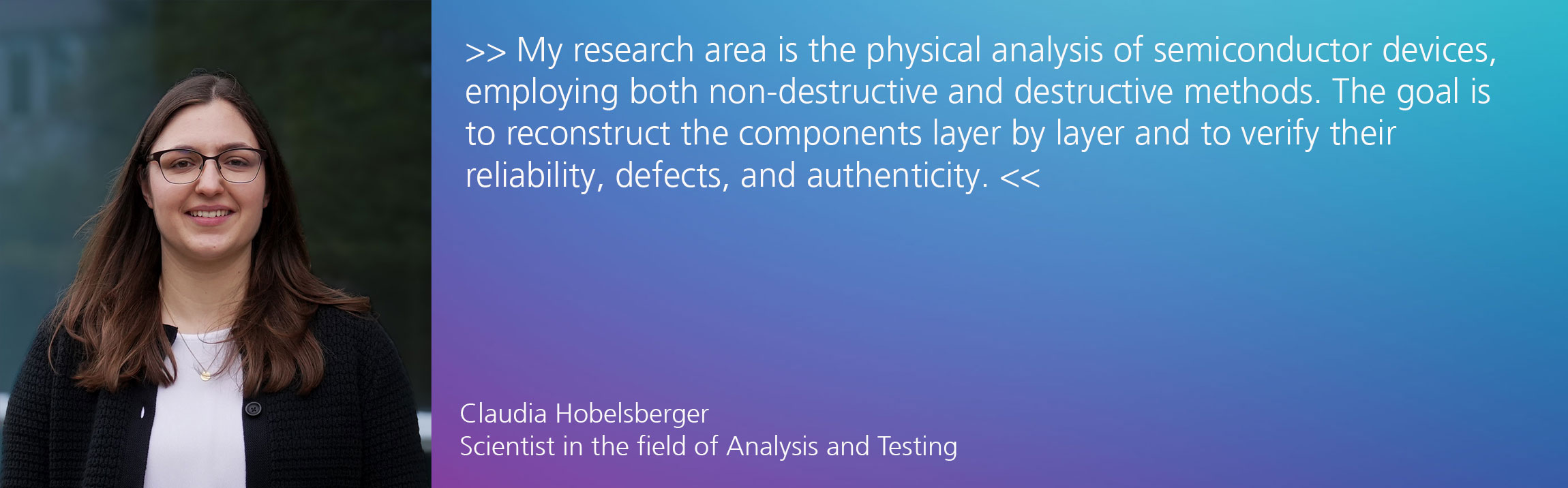 Women in Science – Technology Analyses of Complex Semiconductor Devices