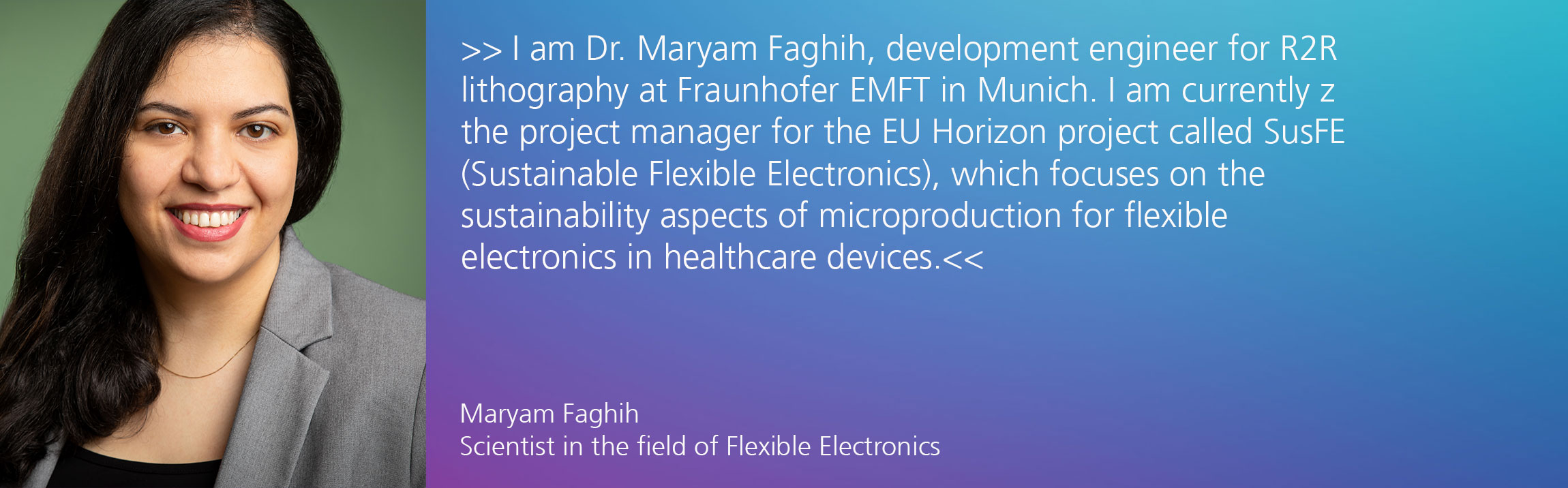 Women in Science – Roll-to-Roll Lithography in Health Technology