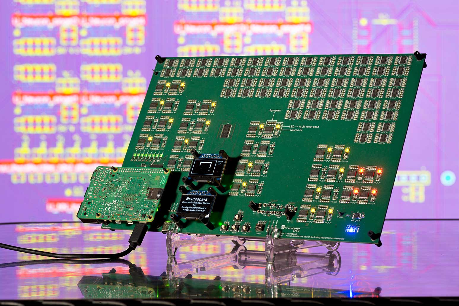 Exploring hardware-in-the-loop neural architecture search in our NeuroSpark project.