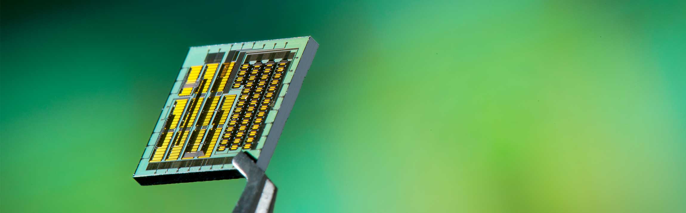 Closeup of an integrated circuit