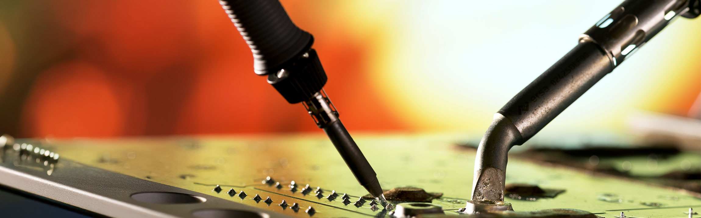 High thermal demand soldering on a mass surface compared standard solder joint